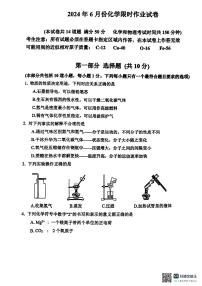 2024年辽宁省沈阳市第一二六中学中考三模化学试题