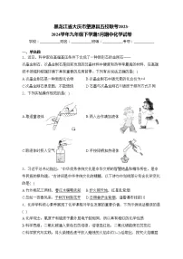 黑龙江省大庆市肇源县五校联考2023-2024学年九年级下学期5月期中化学试卷(含答案)