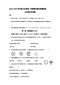 广东省惠州市2023-2024学年九年级上学期1月期末化学试题