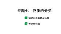 2024福建中考化学二轮中考题型研究 专题七 物质的分类（课件）