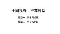 2024甘肃中考化学二轮复习之全国视野 推荐题型（课件）