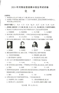 2024年河南省中考化学真题（含答案）