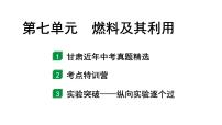 2024甘肃中考化学一轮复习之中考考点研究 第七单元 燃料及其利用（课件）