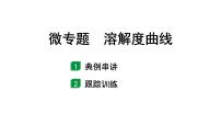 2024甘肃中考化学一轮复习之中考考点研究 微专题 溶解度曲线（课件）