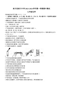 广东省肇庆市封开县封川中学2023-2024学年九年级上学期期中化学试题（含答案）