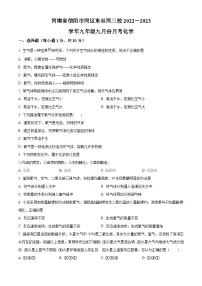 河南省信阳市浉河区双河三校2023-2024学年九年级上学期9月月考化学试题（解析版）