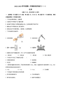 山西省朔州市多校2023-2024学年九年级上学期阶段练习（一）月考化学试题（解析版）