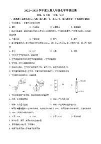 河南省驻马店市第二十初级中学2022-2023学年九年级上学期10月月考化学试题（解析版）