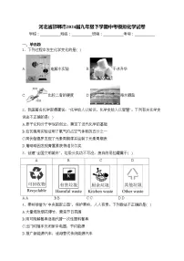 河北省邯郸市2024届九年级下学期中考模拟化学试卷(含答案)