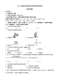 2024年黑龙江省齐齐哈尔市中考化学真题