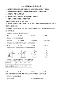 2024年湖南省中考真题化学试题（原卷版+解析版）