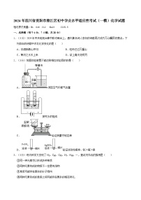 2024年四川省资阳市雁江区初中学业水平适应性考试（一模）化学试题