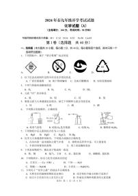 广西柳州市鹿寨县鹿寨中学2023-2024学年九年级下学期开学考试化学试题A