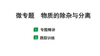 2024山东中考化学二轮专题复习 微专题 物质的除杂与分离（课件）