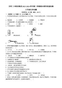 山东省德州市齐河县第三中学教育集团2023--2024学年八年级下学期期末质量检测化学试题(无答案)