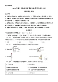 2024年四川省遂宁市中考化学真题（含解析）