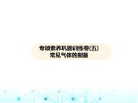 沪教版初中九年级化学上册专项素养巩固训练卷(五)常见气体的制备课件