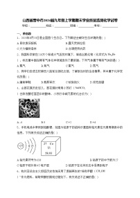 山西省晋中市2024届九年级上学期期末学业质量监测化学试卷(含答案)