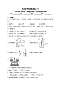 四川省绵阳市盐亭县2023-2024学年九年级下学期中考第三次模拟化学试卷(含答案)