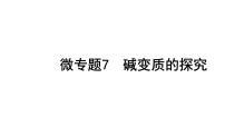 2024长沙中考化学一轮复习 微专题7 碱变质的探究（课件）