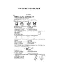 2024年安徽省中考化学卷及答案