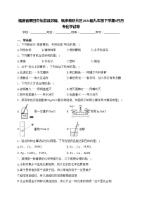 福建省莆田市仙游县郊尾、枫亭教研片区2024届九年级下学期4月月考化学试卷(含答案)