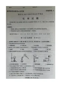 2023年山东省泰安市化学中考真题试卷及答案（图片版）