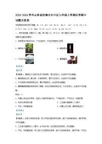 2023-2024学年山东省济南市市中区九年级上学期化学期中试题及答案