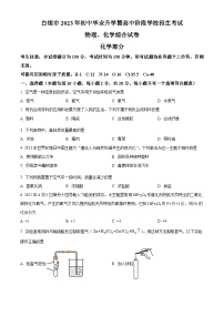 2023年甘肃省白银市中考化学真题试卷（解析版）
