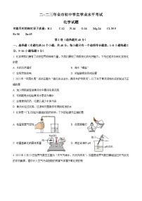 2023年山东省聊城市中考化学真题试卷（解析版）