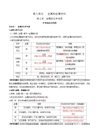 第八单元 金属和金属材料 第二讲-【大单元复习】2024年中考化学一轮复习必考知识梳理与考法点拨（人教版）（含答案）