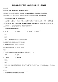 [化学][一模]河北省廊坊市广阳区2024年九年级中考一模试题(解析版)