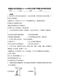 安徽省六安市霍邱县2023-2024学年九年级下学期5月月考化学试卷(含答案)