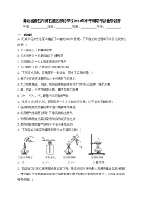 湖北省黄石市黄石港区部分学校2024年中考调研考试化学试卷(含答案)