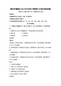 [化学]重庆市潼南区2024年九年级下学期期末试题(解析版)