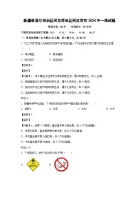 [化学][一模]新疆维吾尔自治区阿克苏地区阿克苏市2024年中考一模试题(解析版)