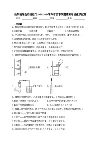山东省烟台市招远市2023-2024学八年级下学期期末考试化学试卷(含答案)