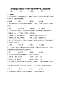 河南省信阳市潢川县2024届九年级下学期中考三模化学试卷(含答案)