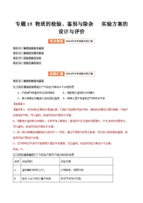 2024年中考化学真题分类汇编（全国通用）专题15 物质的检验、鉴别与除杂   实验方案的设计与评价（第02期）（解析版）