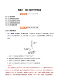 专题20 综合实验和科学探究题（教师卷+学生卷）- 2024年中考化学真题分类汇编（全国通用）