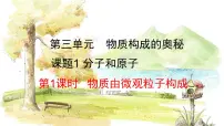化学课题1 分子和原子教课ppt课件