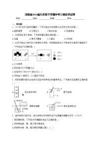河南省2024届九年级下学期中考三模化学试卷(含答案)