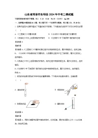 [化学][二模]山东省菏泽市东明县2024年中考试题(解析版)