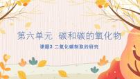 初中人教版（2024）第六单元 碳和碳的氧化物课题3 二氧化碳的实验室制取习题课件ppt