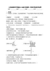 山东省德州市平原县2024届九年级第一次练兵考试化学试卷(含答案)