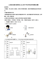 2024年山西省运城市新绛县中考化学适应性试题（原卷版+解析版）