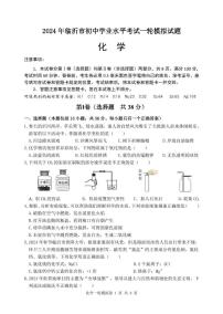 2024年山东省临沂市河东区中考一模化学试题