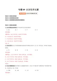 专题09 认识化学元素（第02期）（含答案） 2024年中考化学真题分类汇编（全国通用）第02期