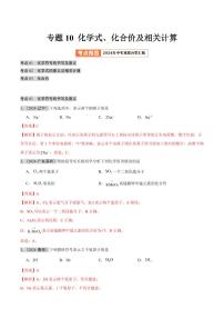 专题10 化学式、化合价及相关计算（第02期）（含答案） 2024年中考化学真题分类汇编（全国通用）第02期