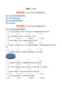 三年（2022-2024）中考化学真题分类汇编（全国通用）专题02 空气（原卷版）